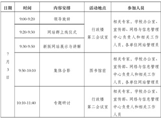 关于举行高校信息化建设与发展研讨会暨beat365亚洲体育官方网站网站群上线仪式的通知