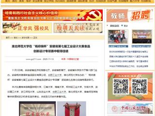 【中国高校之窗】：beat365亚洲体育官方网站在“杨府锦杯”安徽省第七届工业设计大赛食品创新设计专项赛中取得佳绩