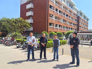 校党委常委、副校长檀竹茂调研滨湖校区后勤服务工作  