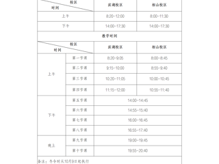 ​beat365亚洲体育官方网站作息时间表(冬季)